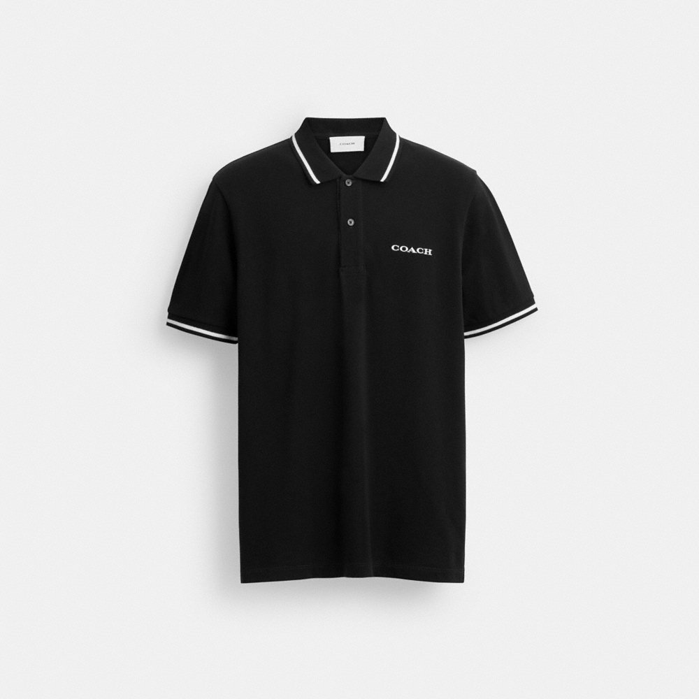 Coach Outlet Signature Trim Polo In Organic Cotton - Preorder - Image 2