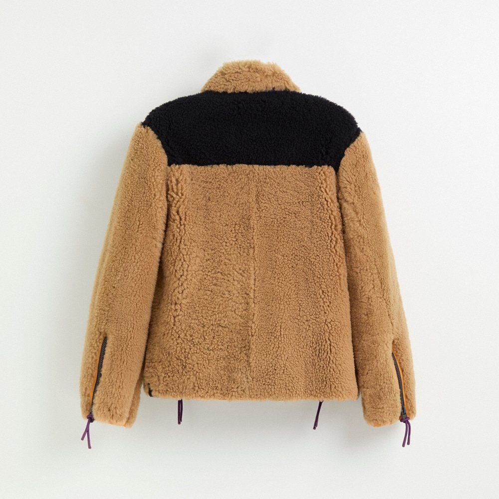 Coach Restored Colorblock Shearling Jacket - Preorder