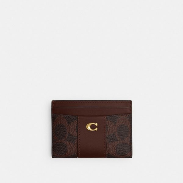 Coach Outlet Essential Card Case In Signature Canvas - Preorder