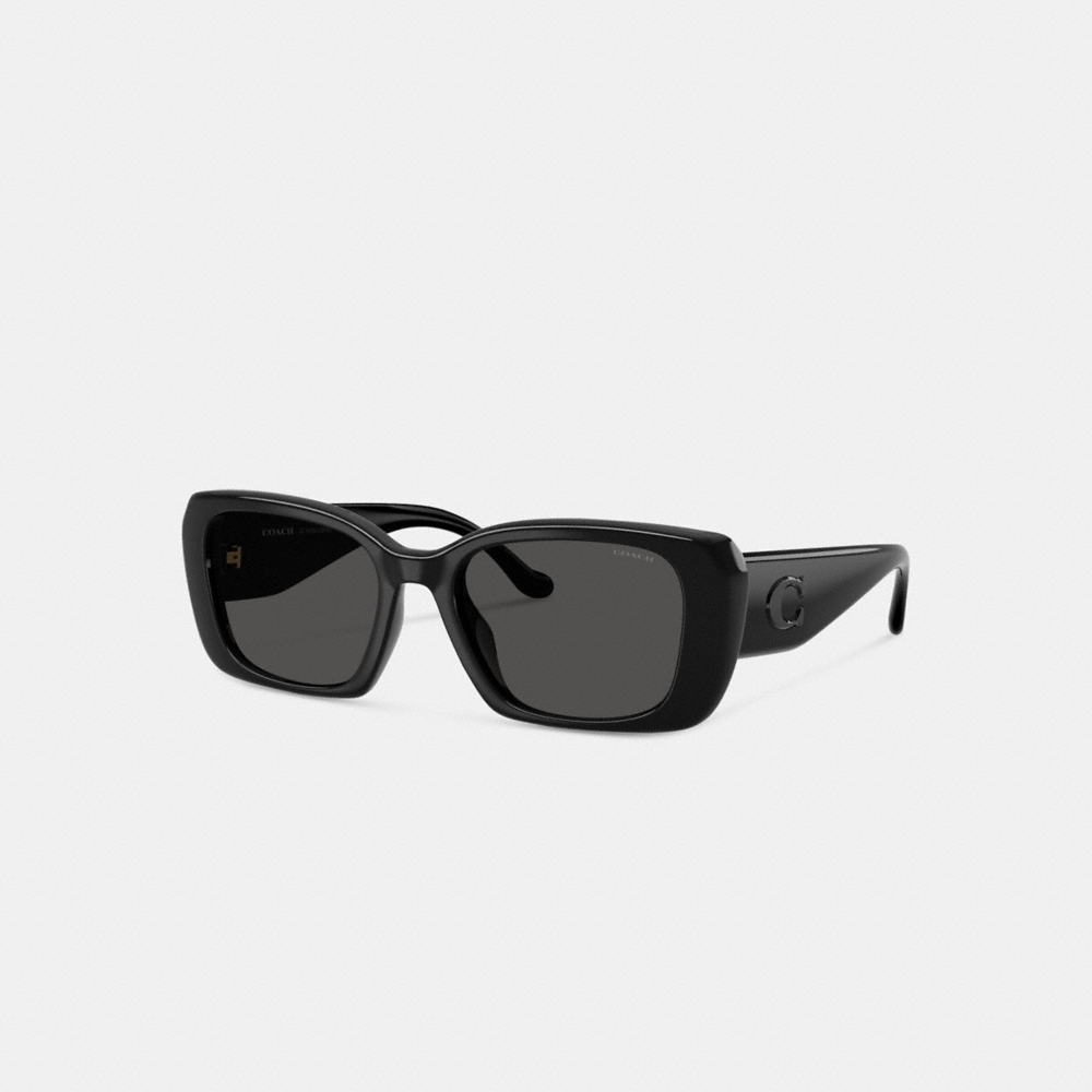 Coach Maxi Sculpted C Oversized Rectangle Sunglasses - Preorder