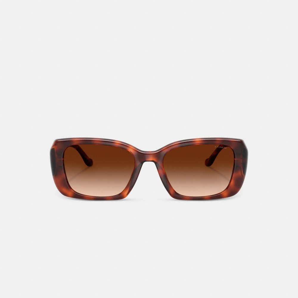 Coach Maxi Sculpted C Oversized Rectangle Sunglasses - Preorder