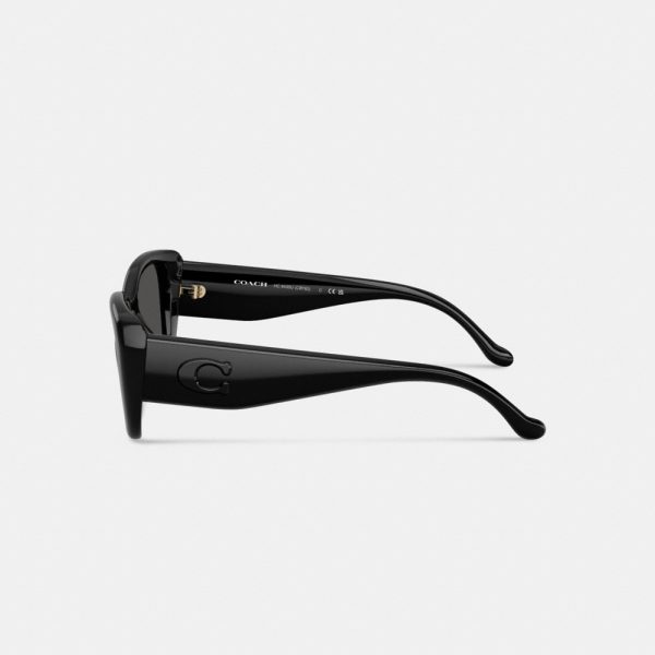 Coach Maxi Sculpted C Oversized Rectangle Sunglasses - Preorder