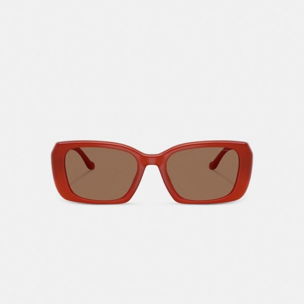 Coach Maxi Sculpted C Oversized Rectangle Sunglasses - Preorder