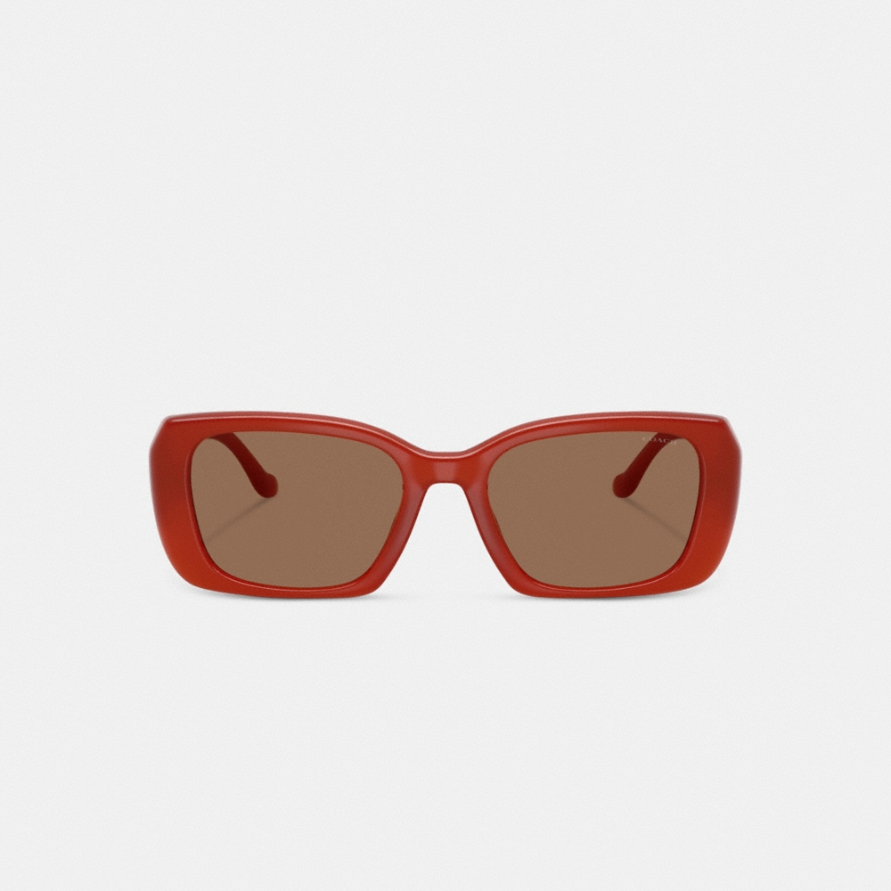 Coach Maxi Sculpted C Oversized Rectangle Sunglasses - Preorder