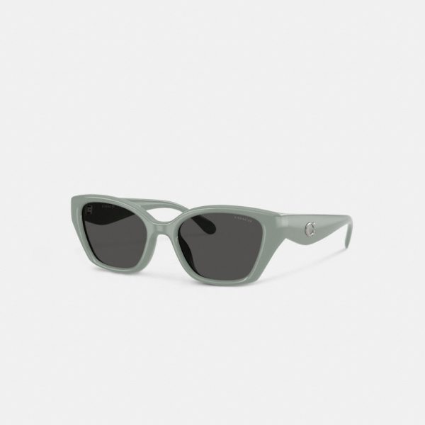 Coach Outlet C Hardware Square Cat Eye Sunglasses - Preorder