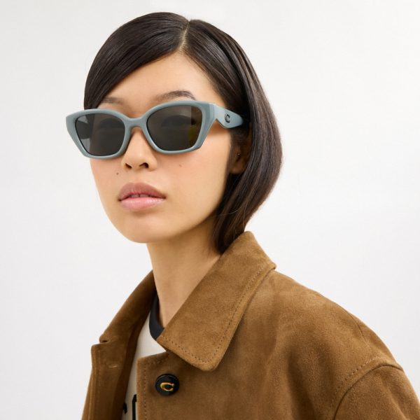 Coach Outlet C Hardware Square Cat Eye Sunglasses - Preorder