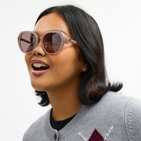 Coach Maxi Sculpted C Oversized Round Sunglasses - Preorder