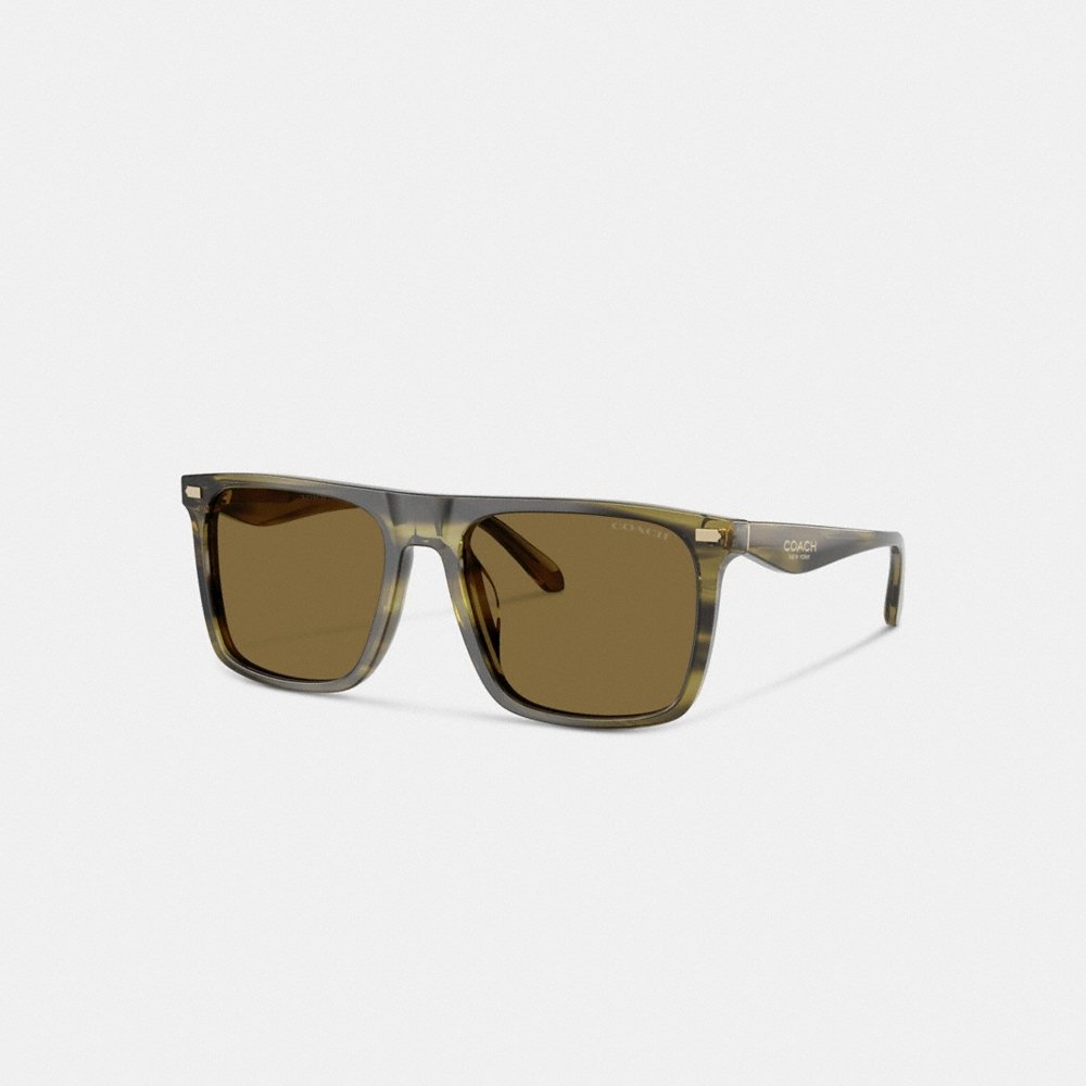 Coach Flat Top Square Sunglasses - Preorder