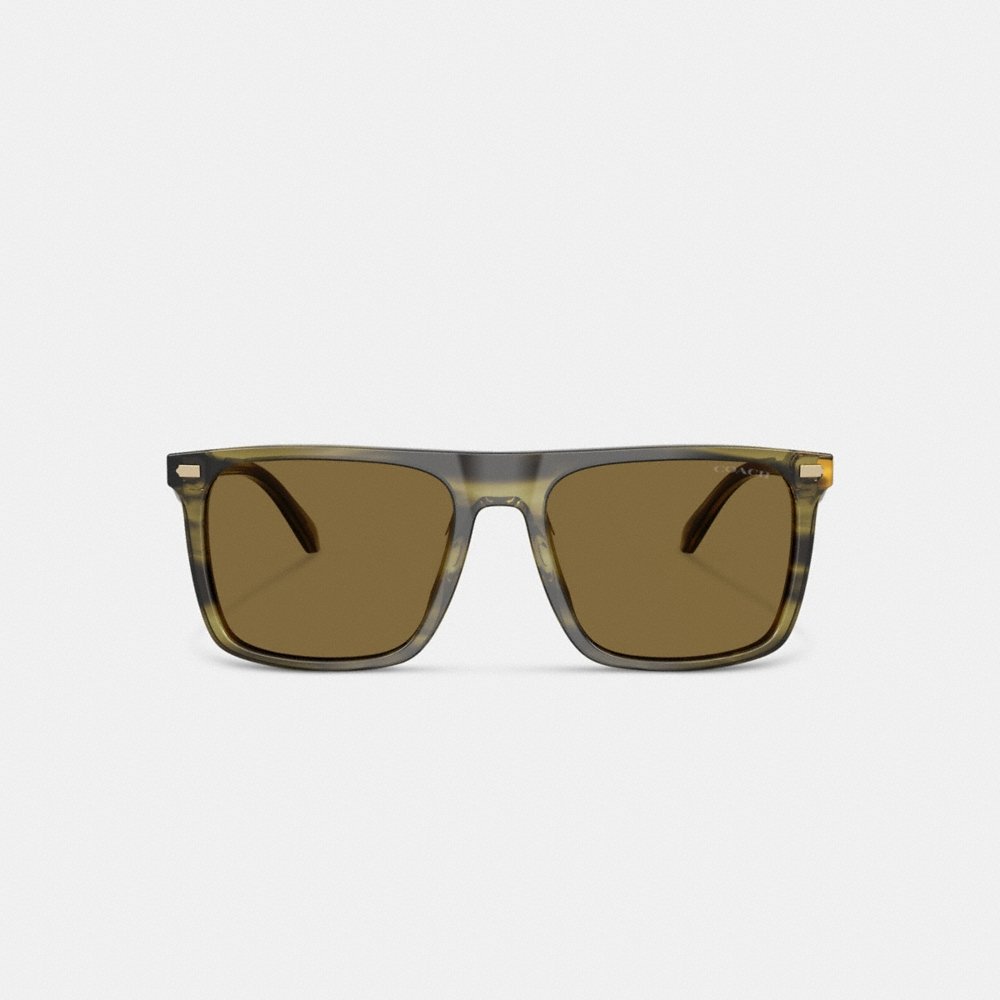 Coach Flat Top Square Sunglasses - Preorder