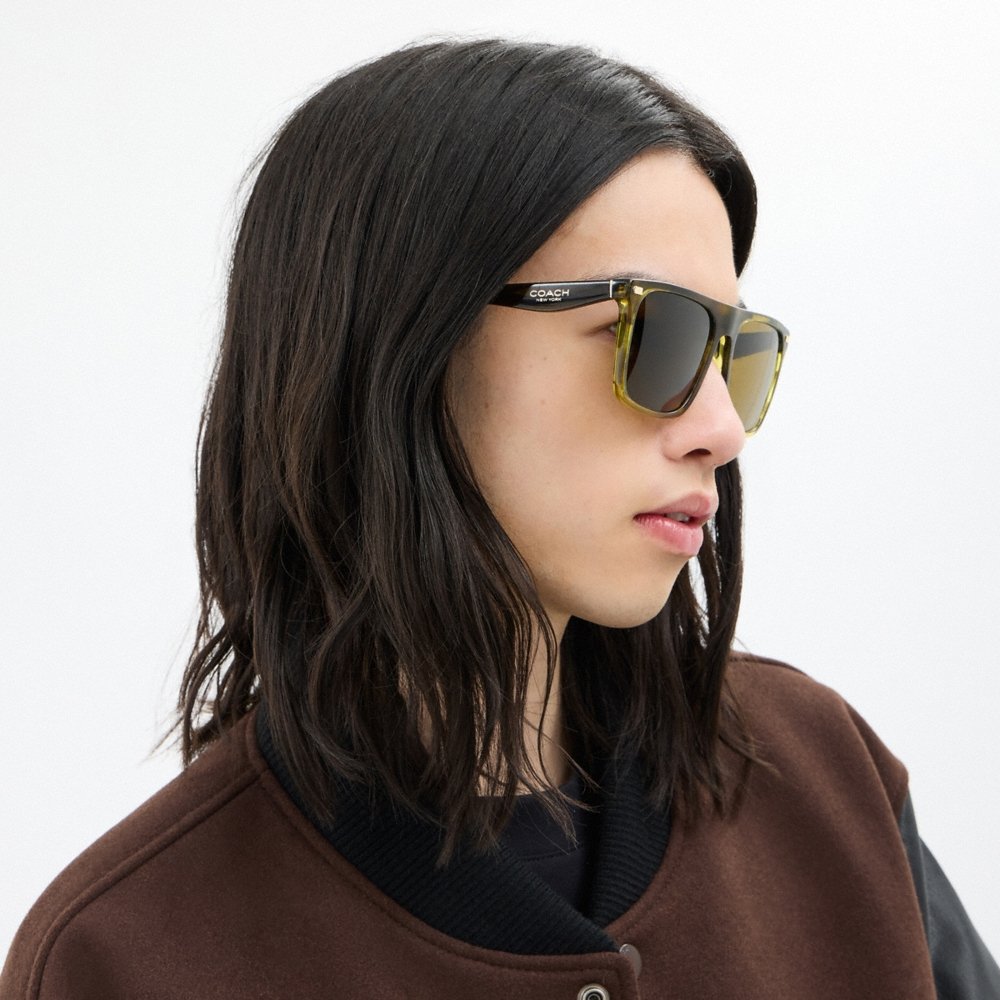 Coach Flat Top Square Sunglasses - Preorder