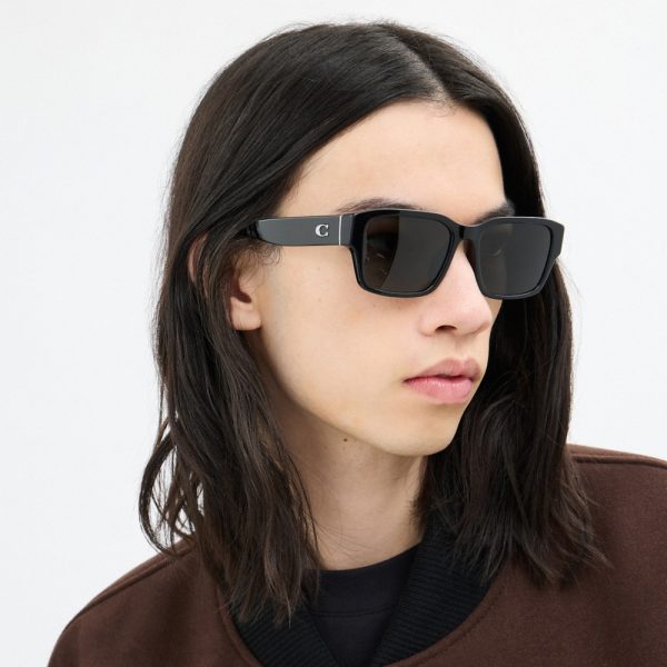 Coach Maxi Sculpted C Narrow Square Sunglasses - Preorder