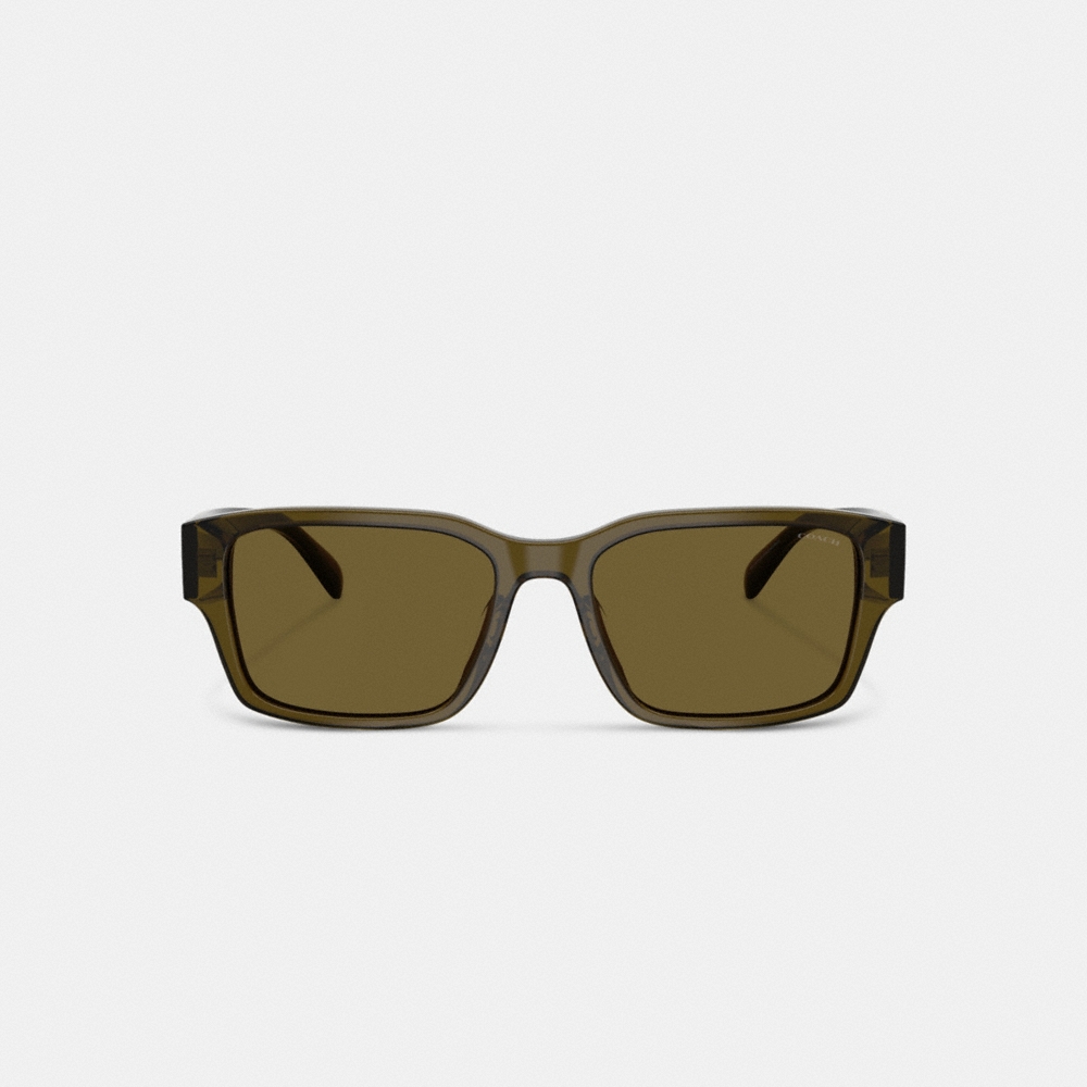 Coach Maxi Sculpted C Narrow Square Sunglasses - Preorder