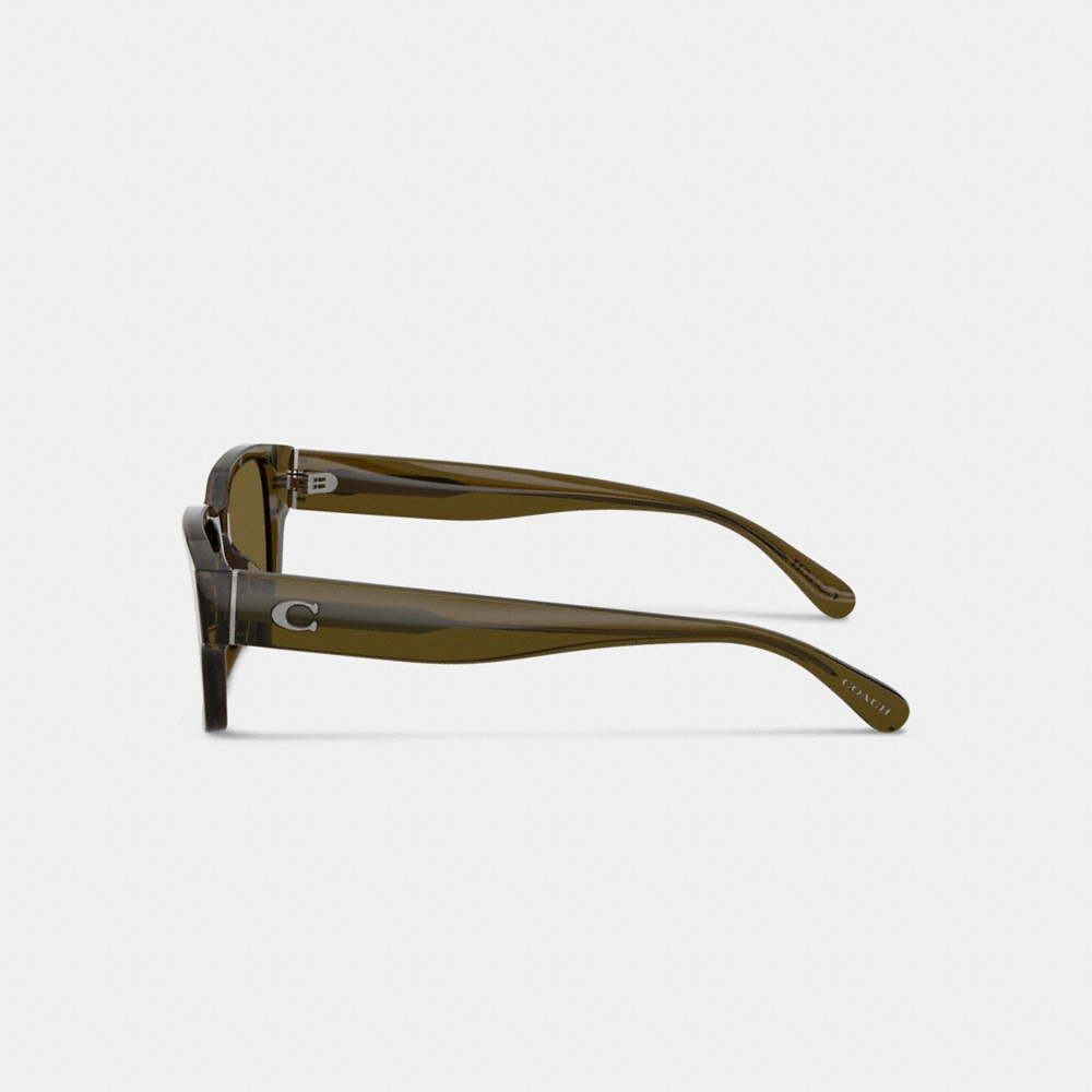 Coach Maxi Sculpted C Narrow Square Sunglasses - Preorder