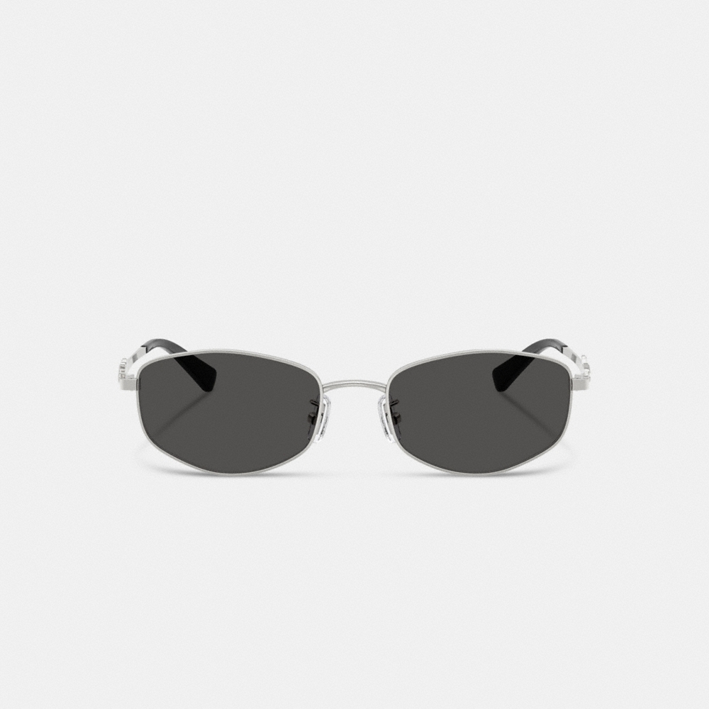 Coach Outlet Coach Script Metal Narrow Rectangle Sunglasses - Preorder