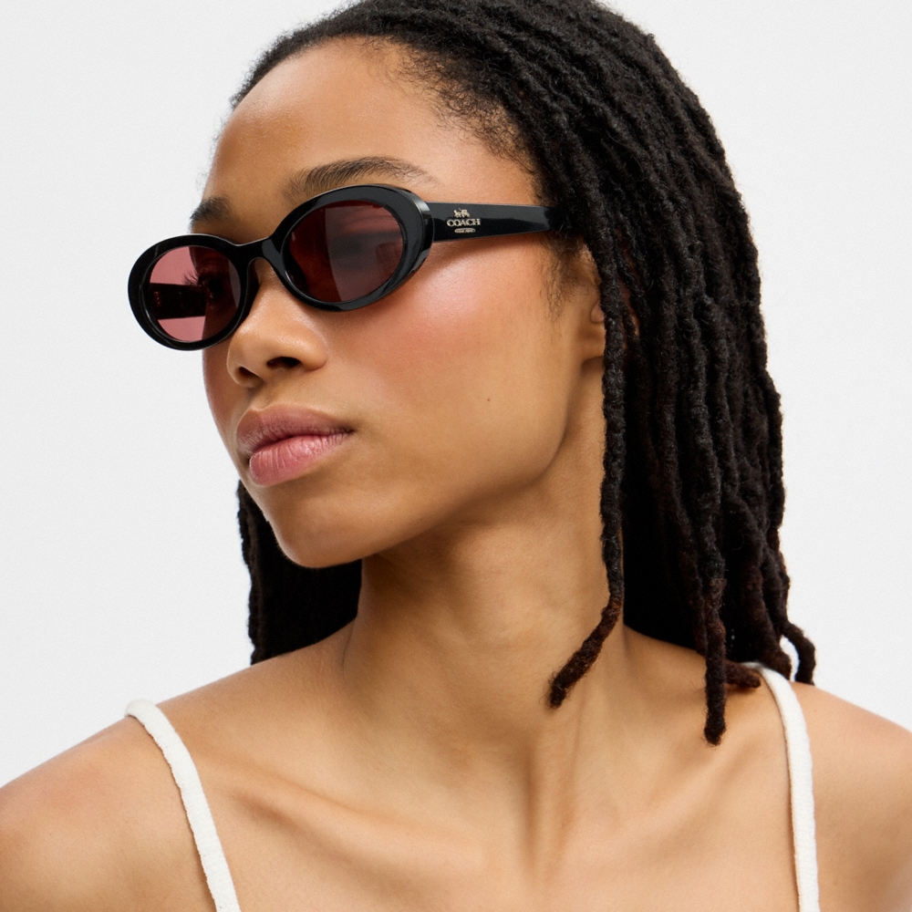Coach Outlet Narrow Oval Sunglasses - Preorder