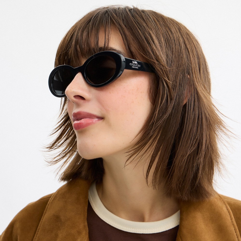 Coach Outlet Narrow Oval Sunglasses - Preorder