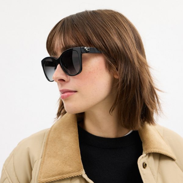 Coach Outlet Signature Heart Oversized Square Sunglasses - Preorder