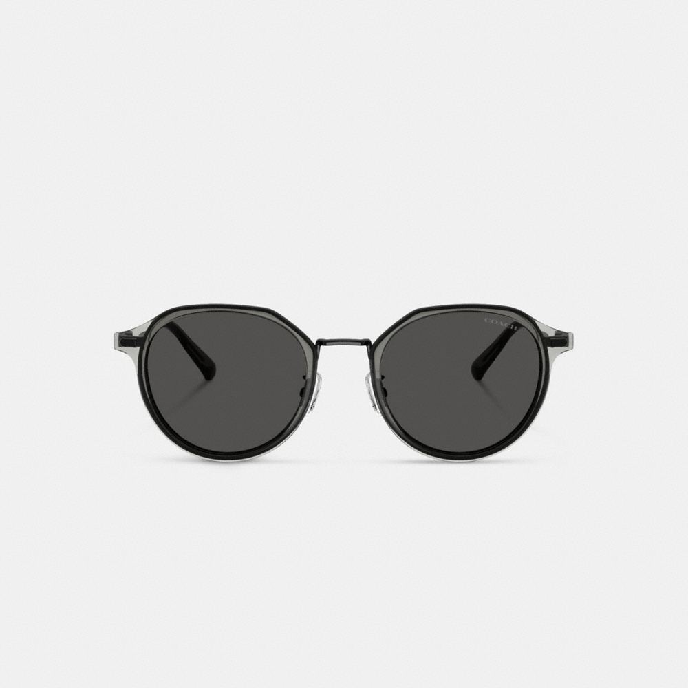 Coach Textured Metal Round Sunglasses - Preorder