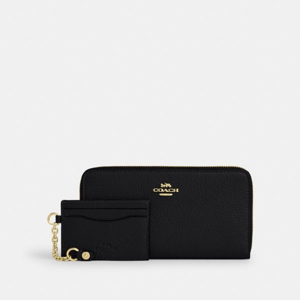 Coach Outlet Long Zip Around Wallet With Detachable Card Case - Preorder