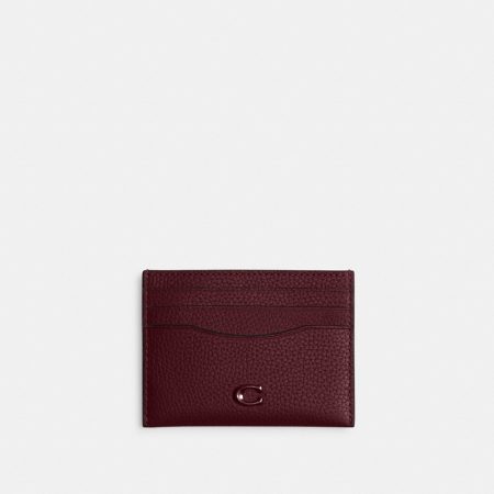 Coach Card Case - Preorder — Light Maroon