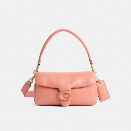Coach Restored Pillow Tabby Shoulder Bag 26 - Preorder — Brass/Light Coral