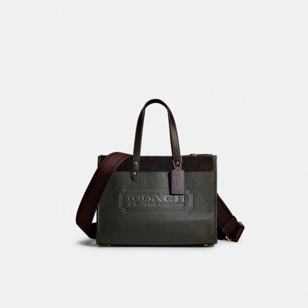Coach Restored Field Tote 30 In Colorblock With Coach Badge - Preorder