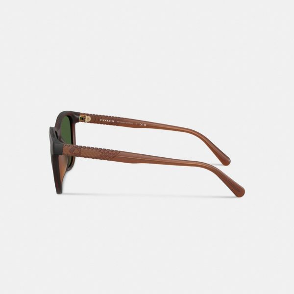 Coach Textured Square Sunglasses - Preorder