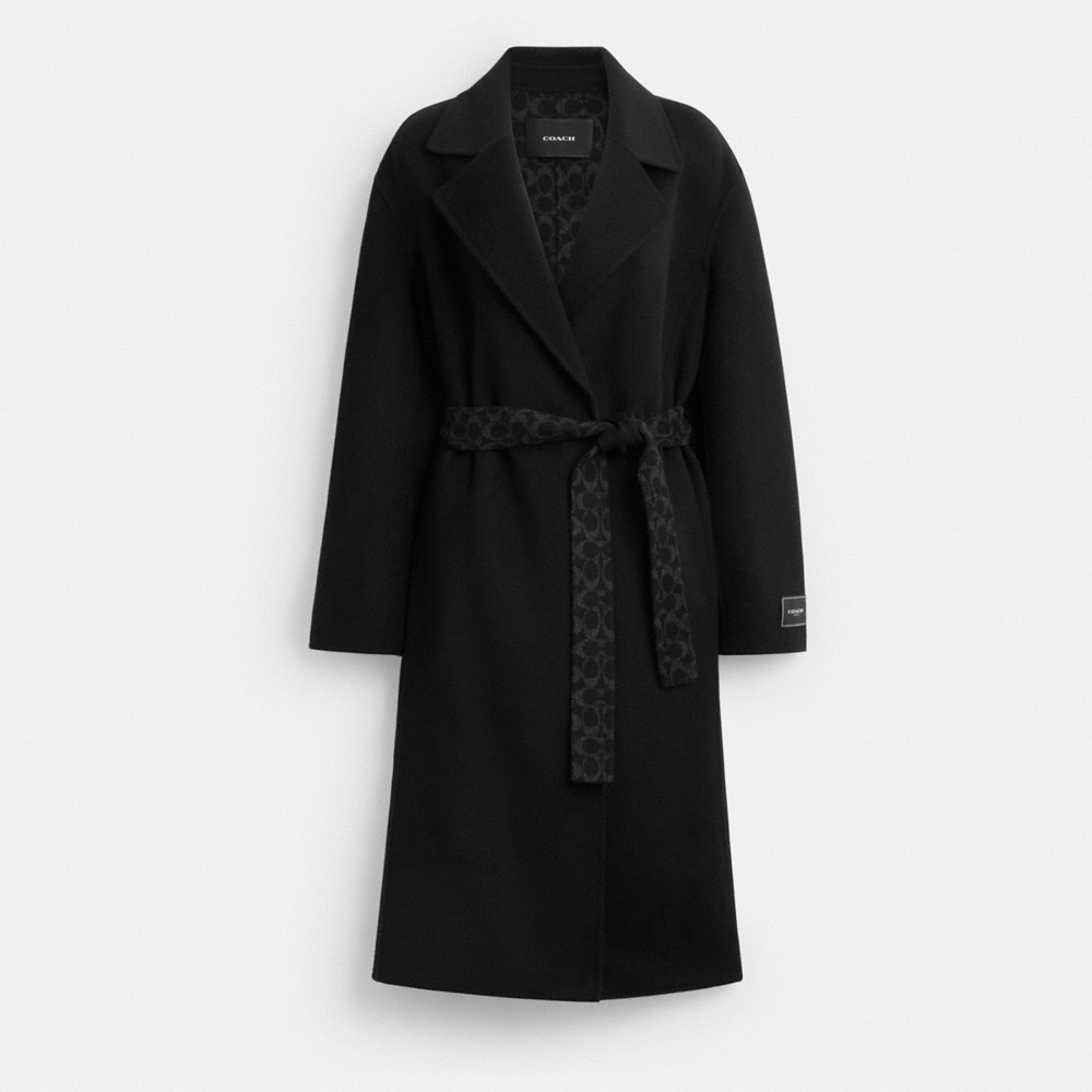 Coach Outlet Belted Wool Long Coat - Preorder