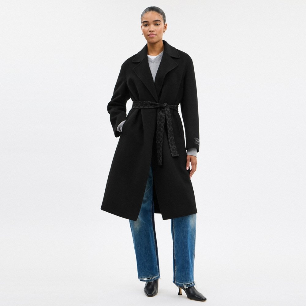 Coach Outlet Belted Wool Long Coat - Preorder