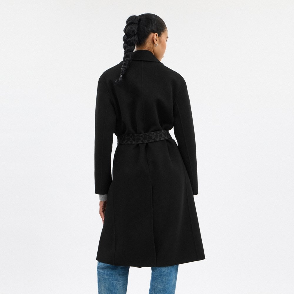 Coach Outlet Belted Wool Long Coat - Preorder