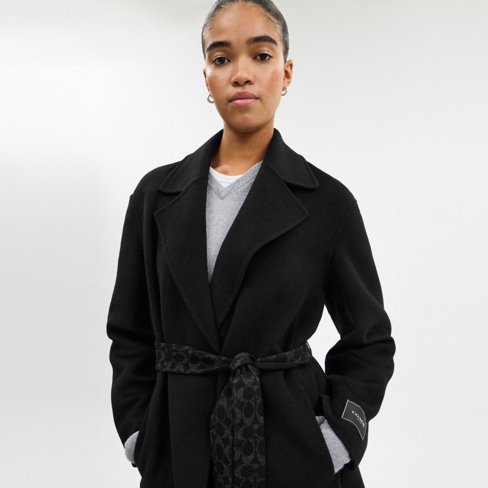Coach Outlet Belted Wool Long Coat - Preorder