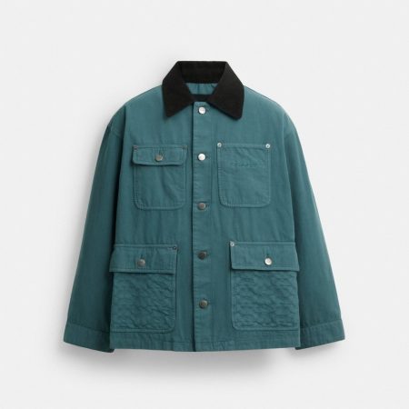 Coach Outlet Chore Coat - Preorder — Washed Teal