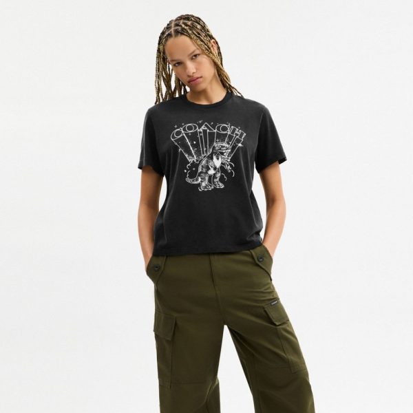 Coach Outlet T-Rex Classic T-Shirt In Organic Cotton - Preorder