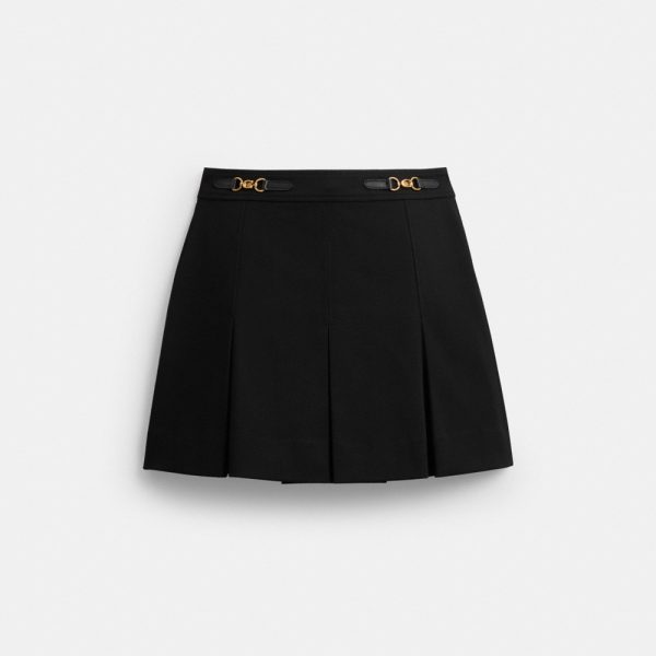 Coach Outlet Sculpted C Pleated Skirt In Recycled Polyester - Preorder