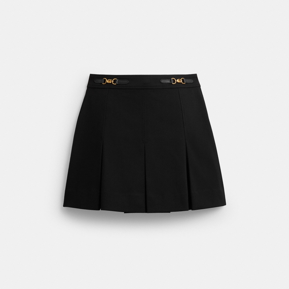 Coach Outlet Sculpted C Pleated Skirt In Recycled Polyester - Preorder