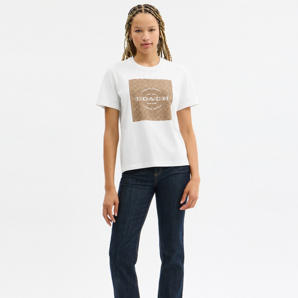 Coach Outlet Signature Square T-Shirt - Preorder