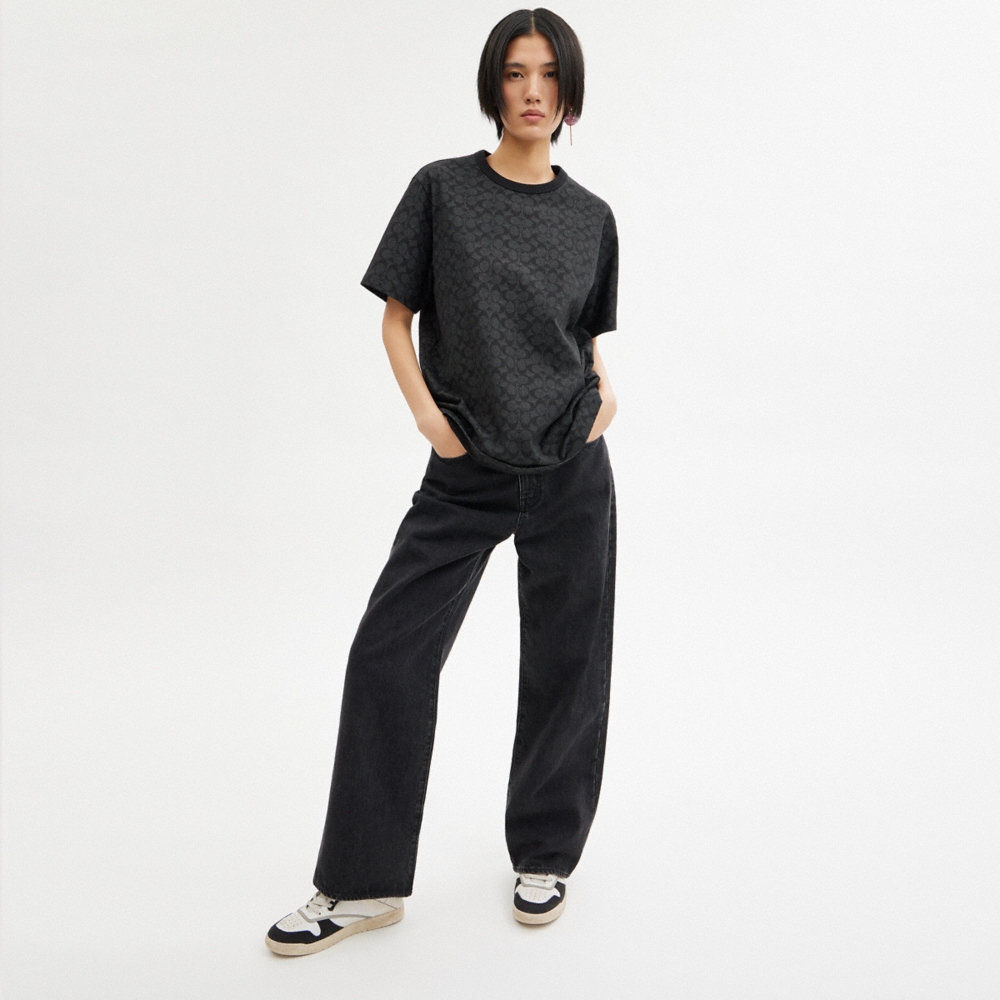Coach Outlet Signature T-Shirt In Organic Cotton - Preorder