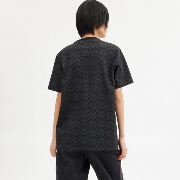 Coach Outlet Signature T-Shirt In Organic Cotton - Preorder