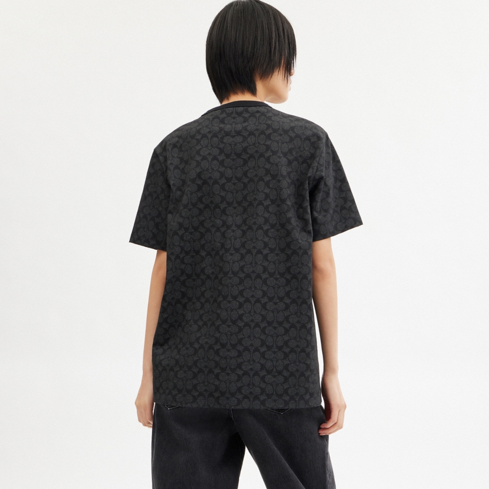 Coach Outlet Signature T-Shirt In Organic Cotton - Preorder