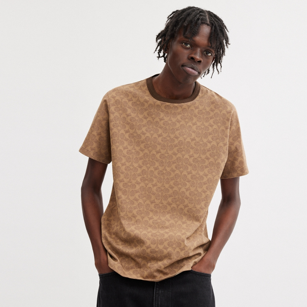 Coach Outlet Signature T-Shirt In Organic Cotton - Preorder