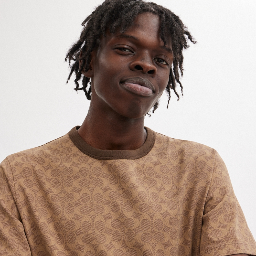 Coach Outlet Signature T-Shirt In Organic Cotton - Preorder