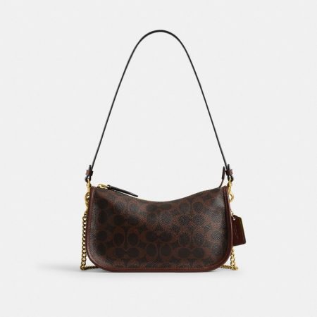 Coach Waverly Bag In Signature Canvas - Preorder — Brass/Maple