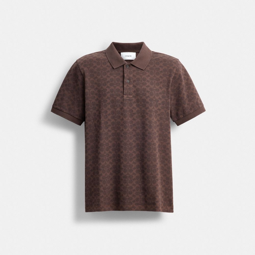 Coach Outlet Signature Polo In Organic Cotton - Preorder