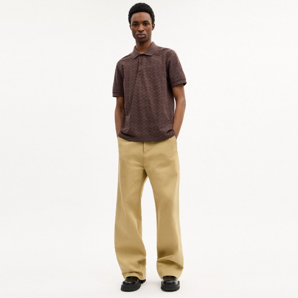 Coach Outlet Signature Polo In Organic Cotton - Preorder