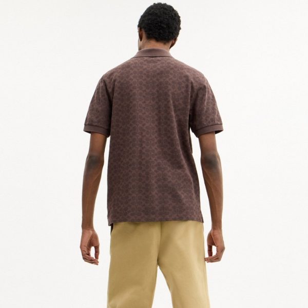 Coach Outlet Signature Polo In Organic Cotton - Preorder