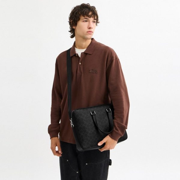 Coach Caden Brief Bag In Signature Canvas - Preorder