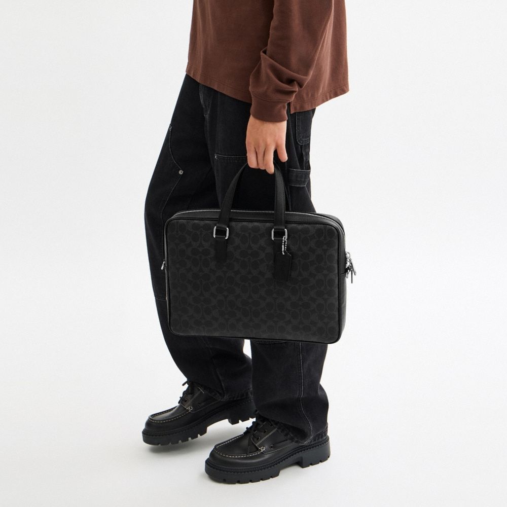 Coach Caden Brief Bag In Signature Canvas - Preorder