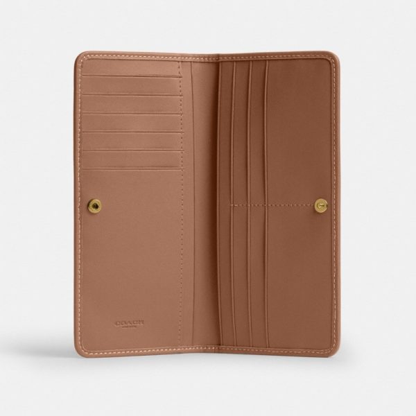 Coach Outlet Essential Slim Wallet In Crystal Signature Jacquard - Preorder