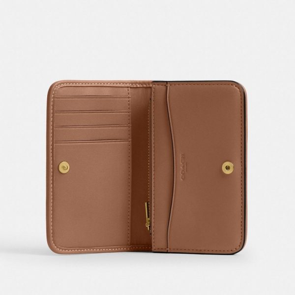 Coach Outlet Essential Slim Card Case In Crystal Signature Jacquard - Preorder