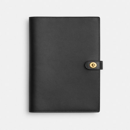 Coach Outlet Notebook - Preorder — Brass/Black